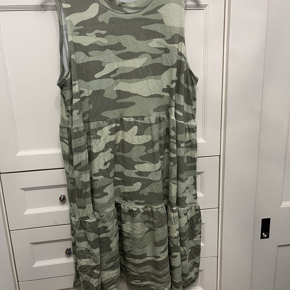 Little camo sundress by Mudpie.
